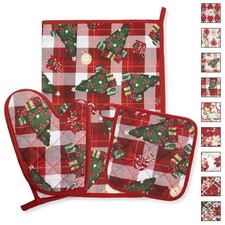 Christmas oven glove - oven, glove,
