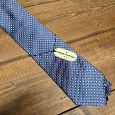Cravatta uomo Bruno Piattelli blu lunghezza classica 100% seta di design