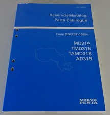 Catalogo Parti/Elenco Ricambi Volvo Penta MD31A / TMD31B / TAMD31B / AD31B 1993