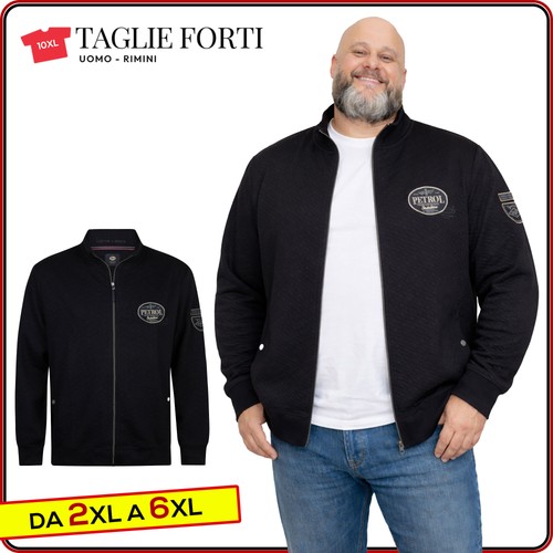 Giacca felpa uomo taglie forti - uomo,