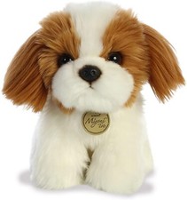 Autentico peluche Aurora Miyoni alto 9 pollici Shih Tzu cucciolo cane, NUOVO con etichette