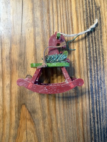 Ornamento cavallo dondolo - ornamento,
