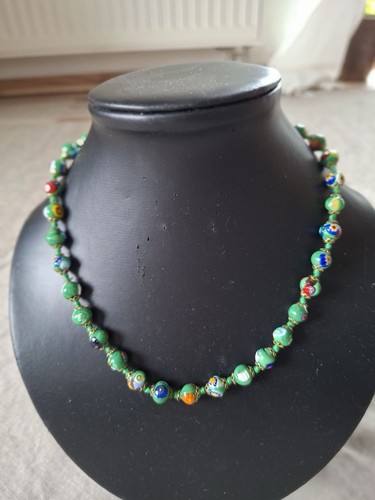 Collana vintage vetro - collana,