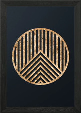 Insegna Glifo Geometrica Oro