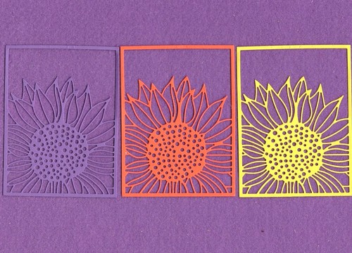 Cornice girasole fustellati - cornice,