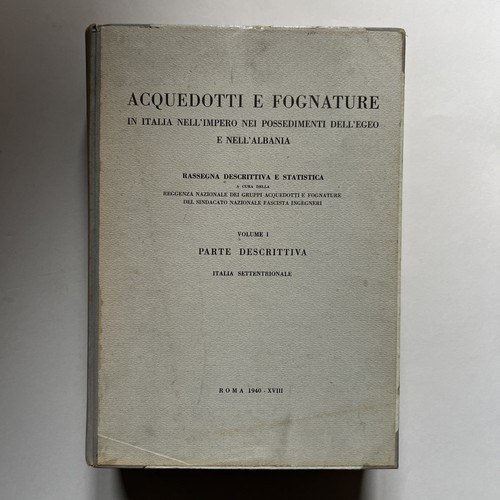 Acquedotti fognature in - e,
