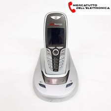 Telefono Cordless Telecom Aladino Slim 4 Vivavoce Rubrica Display Colori Grigio