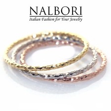 tre anelli argento 925 Oro