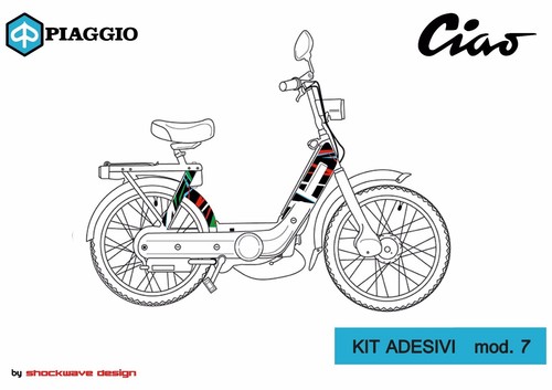 Adesivi piaggio ciao - piaggio, mix