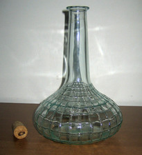 BROCCA CARAFFA DECANTER per vino in vetro lavorato 1,2 litri