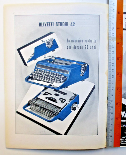 Pubblicità 1940 olivetti - 1940,