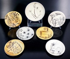 ⚜️ COLLEZIONE 7 PIATTI ATELIER MADOURA VALLAURIS CERAMICA DIPINTA A MANO SUZANNE