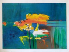 Roberto Donatelli Arte Contemporanea Astratta Informale Olio su tavola 2001