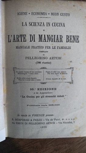 Pellegrino artusi arte di - l',