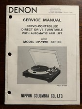 Denon Model DP-1200 Direct