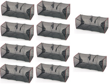 Stock 10 Nasse Trappole Inganno Pesca Pesci Gamberi Seppie Granchi Nassa Mare