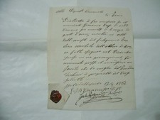 SEAL WITH WAX MANUSCRIPT