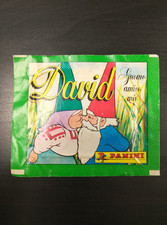 BUSTINA FIGURINE DAVID GNOMO EDIZIONE PANINI 1986 OTTIMA PIENA SIGILLATA