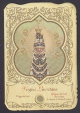 Holy card relic de la Virgin