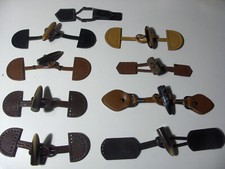 LOTTO 9 PZ ALAMARI MISTI FIBROPELL , CUOIO NUOVO VEDI FOTO INFO FONDO MAGAZZINO