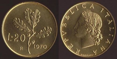 Lire 1970 fdc - 20,