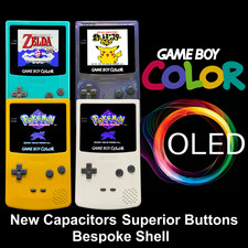 Schermo OLED Gameboy Color - Premium Build - Ingressi pulsanti superiori - 9+ colori