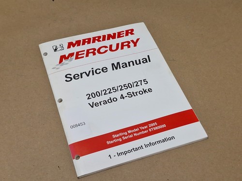 Manuale mercury 200 250 - manuale,