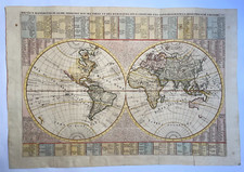 MAPPA DEL MONDO 1719 HENRI