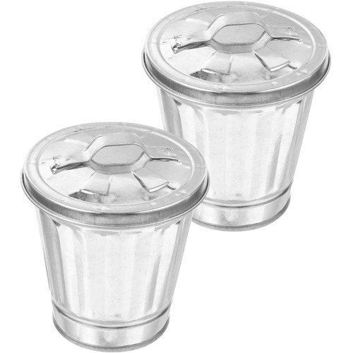 Pezzi mini pattumiera latta - 2,