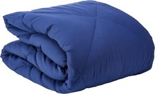 Trapuntino trapuntato microfibra reversibile Amazon Basics blu navy 200 x 200 cm matrimoniale