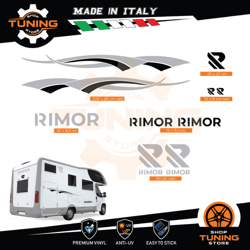 Kit adesivi camper rimor - adesivi,