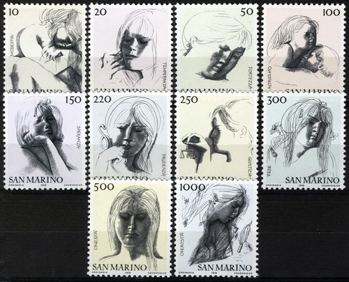 San marino 1977 - san, francobolli