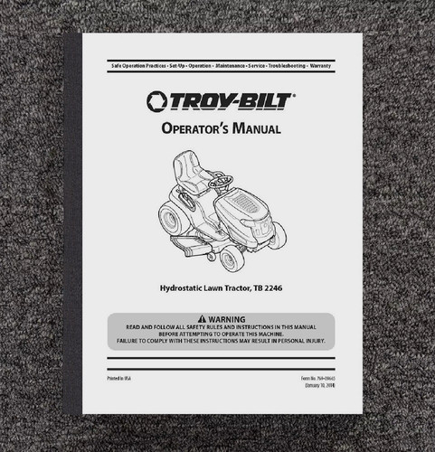 Manuale manutenzione operatore