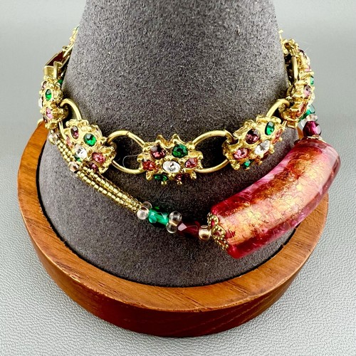 Lotto bracciale vintage vetro - lotto,