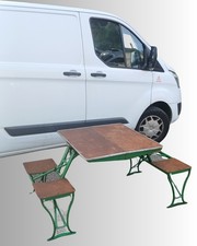 Tavolino Industriale Giardino Picnic Anni 50 Design Modernariato Vintage 