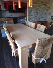 tavolo legno allungabile come nuovo lunghezza 250  più 2 prolunghe di 50 cm cad 