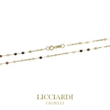 Collana unisex traversino oro giallo 18kt
