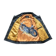 Gilet motociclista in pelle