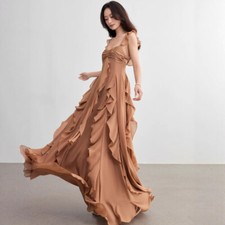 Abito lungo da spiaggia senza