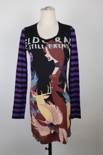 CUSTO BARCELONA VESTITO ABITO DONNA TG S WOMAN CASUAL VINTAGE DRESS MANICA LUNGA