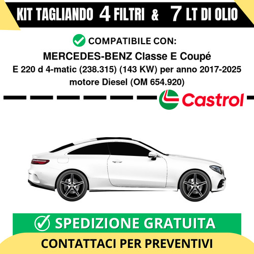 Tagliando per mercedes benz - tagliando, mercedes-benz