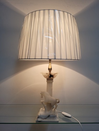 Lampada con base - , pietra