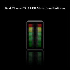 Indicatore di livello musicale LED doppio canale 24x2 analizzatore di spettro audio VU Meter
