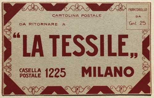 Cartolina pubblicitaria - cartolina, la
