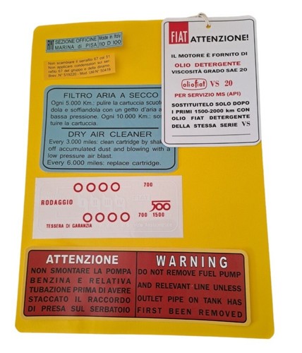 Kit adesivi completo fiat - adesivi,