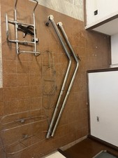 set porta zattera di salvataggio, porta parabordi, pali per gruetta