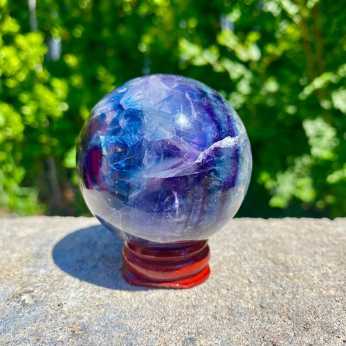 283g sfera fluorite verde - sfera,