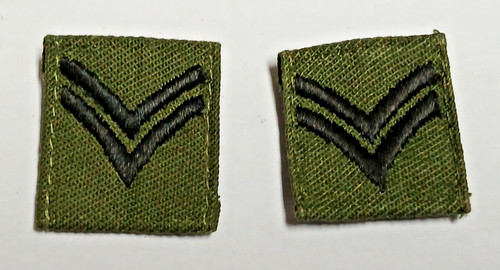 Coppia army patch - coppia, gradi