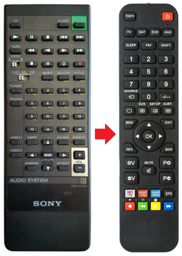 Telecomando adatto per sony - telecomando,