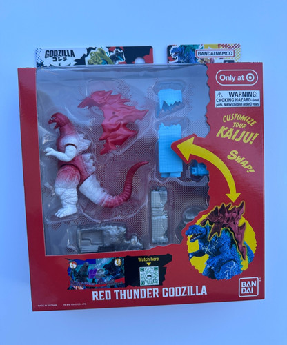 Red thunder godzilla figure - thunder,